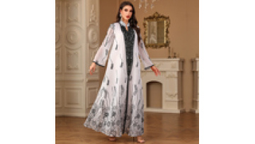 Traditional Muslim Arabic Long Sleeve Abaya Dress Women Islamic Clothing Fashion Embroidery Muslim Long Dress1