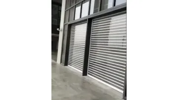 Automatic Polycarbonate Slat Rolling up Door Transparent PVC Folding Doors Clear Plastic Roller Shutter Sliding Door1