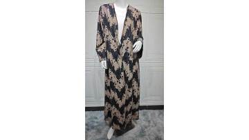 Black Lace Open Abaya with Matching Headscarf (1)