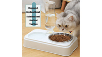 SUNSUN 2-in-1 Dog Water Bottle Pet Waterer Food Dispenser Bowl Pet Feeder and Water Dispenser Smart Cat Feeder Bowl for Cats1