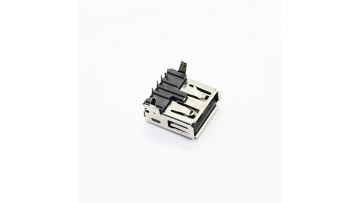 Angle DIP USB A Type Female Receptacle