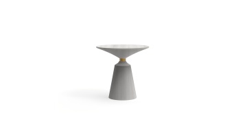 Round Pedestal Tables, Tapered - Base Accent Tables, Blackened Wood Pedestals, Brass - Trimmed Tables, Minimalist Metal - Accent Tables, Sculptural Side Tables