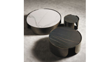 Living room table sets high quality modern coffee gold round garden1