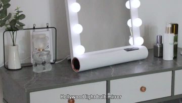 hollywood style table makeup mirror