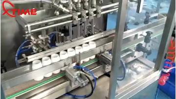 Automatic Glass Plastic Jars Round Bottle Cosmetics Cream Filling Capping And Labeling Machine1