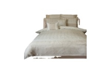 Luxury linen cotton duvet cover and pillow case 7 pieces set BSCI certificate factory direct selling jacquard duvet cover set1