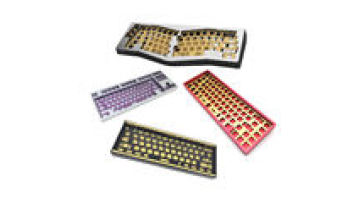 Factory price Gaming Keyboard housing Diy Aluminum 60 80% keyboard Kit CNC Machining Parts  Mechanical Keyboard housing1