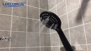 110mm matte black/ chromed modern looking hand shower head1