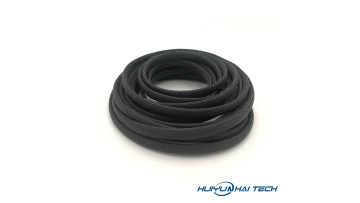 Black PET telescopic woven mesh pipe