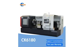 CNC Horizontal Vertical Machining Ck6180 Flat Bed CNC Lathe Machine1