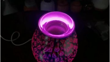 3D  Glass Electric Wax Heater Wax Burner Melter Home Office Aroma Heater1