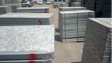 Black and white fiberglass pallet