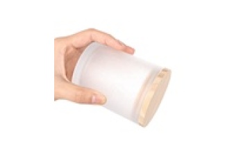 200ml Transparent Matte Clear Frosted Empty Candle Glass Jar with Wood Lid1