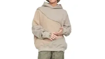 High Quality Men's Fashion Hoodie Manufacture Wholesale Custom Color Matching Street   Hoodies Irregular Patchwork Hoodie For Me1