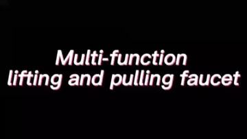 Multi-function lifting and pulling faucet