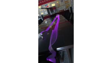 Colorful and dazzling fiber optic mesh