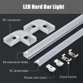 2-30pcs / lot 0.5m LED Strip Aluminum Profile for 5050 3528 5630 Hard Bar Light Housing With Channel Mikly Clear Cover End Cover