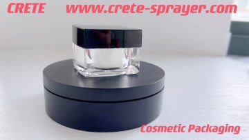 square acrylic cream jar 6039