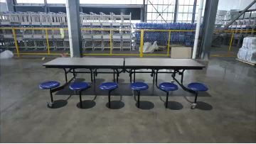 12-PERSON CAPACITY FOLDABLE DINING TABLE