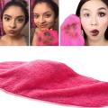 Hot 18x40cm Microfiber Pad Cleansing Tool Makeup Remover Towel Reusable Wipe Cloth Face Care