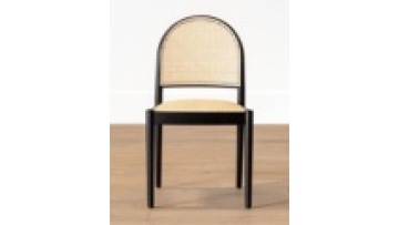 New design  commercial  furniture cafe  wood and rattan luxury restaurant chair1