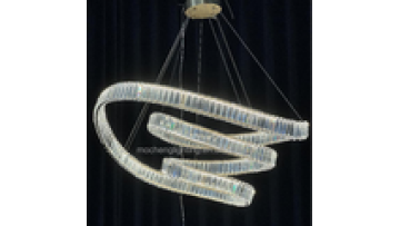 Modern Suspended LED Circular Crystal Ceiling Chandelier1