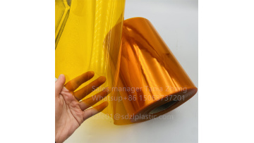 Orange  PVC pharmaceutical packaging 