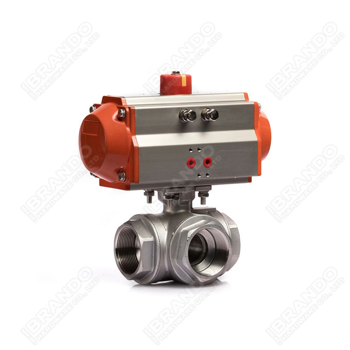 Sanitary Stainless Steel Tri Clamp Ball Valve With Pneumatic Actuator 7
