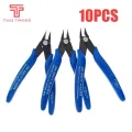 10PCS Diagonal Pliers Electrical Wire Cable Cutters Cutting Side Snips Flush DIY Electronic Cutting Nippers Wire 3D printer part