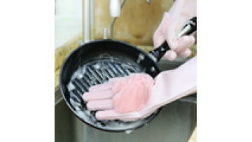 B14 Brush Cleaning Glove, Washing Dish Rubber Glove, Silicone Rubber Dishwashing Glove1