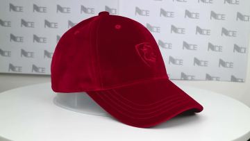 Red Suede Baseball Cap