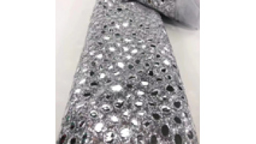 Stock Shiny Multi-color Fashion Holographic 100Polyester Fabric large Sequin Fabric 3D Sequin1