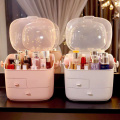 Fashion Cosmetic Storage Box Waterproof Dustproof Bathroom Desktop Beauty Makeup Case Organizer Skin Care Storage Drawer