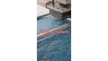 Blue film sanding disc