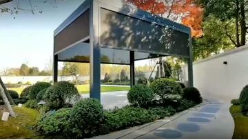 aluminum louvered pergola