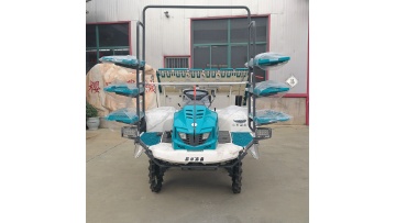 Efficient ride-on transplanter