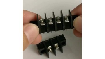HQ58C/CM 10mm pcb power male and female barrier terminal blocks with covers1