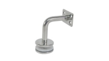 304 Stainless Steel Stair Handrail Wall Black Handrail Curved Bracket Balustrade Handrail Hardware for Mounting on Glass Panel1