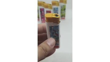 Windproof Electronic Paper Wrap Plastic Refillable Butane Cigarette Lighter1