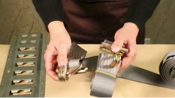 E track wire hook strap