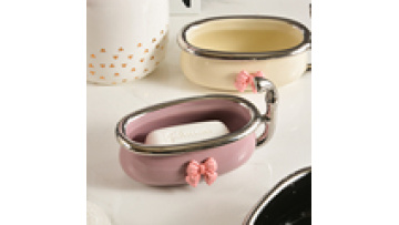 Ceramic Swan Soap Dish with Drain Holes1