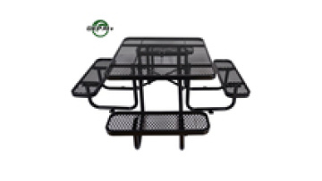 Commercial Thermoplastic Coated Expanded Steel Picnic Tables for Outdoor1