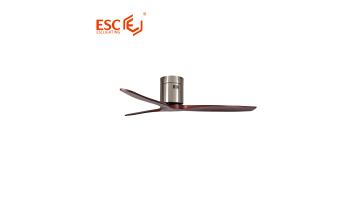 Wood ceiling fan without light