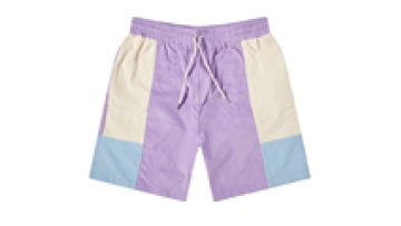 Wholesale Custom Blank Nylon Gym Woven Puff Print Contrast Stitch Shorts for Men1