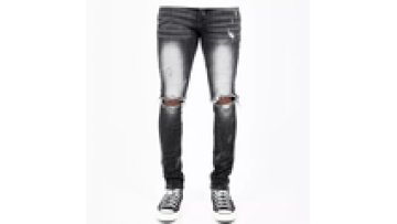 Designer High Quality White Acid Wash Skinny Jeans for Men Slim  Fit Pants1