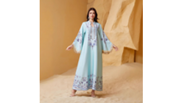 Elegant Turkish Dubai Abaya Muslim Long Maxi Dress Middle Eastern Women Hot Diamond Sequins Jalabiya Abaya Dress1