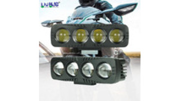 HJG Factory Price Motorcycle Waterproof Work Lights dual-color Headlamp Low Beam High Beam1