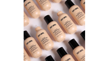 Custom Makeup Foundation Black Cap Hose Tube Bottle Private Label Liquid Foundation For Support Foundation Makeup Brush Set1