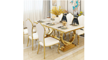 Modern Luxury Marble Dinning Table Set Dinning Room Furniture White Marble Dinning Tables With 8 Leather Chairs1