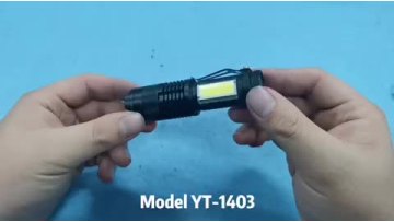 SK68 Plastic Gift Box COB LED Mini Zoom USB Rechargeable Flashlight1